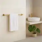 Aagna Giza Gold Finish Towel Rod For Bathroom