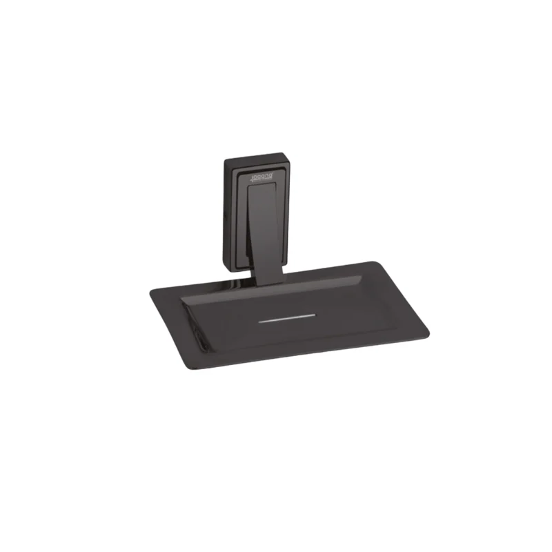 Aagna Raton Black Soap Dish For Bathroom Wall Mounted
