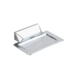 Aagna U-VA Silver Soap Dish Stylish Wall Mounted Bathroom