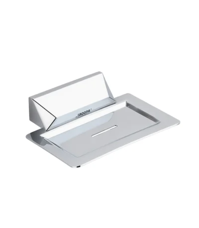 Aagna U-VA Silver Soap Dish Stylish Wall Mounted Bathroom