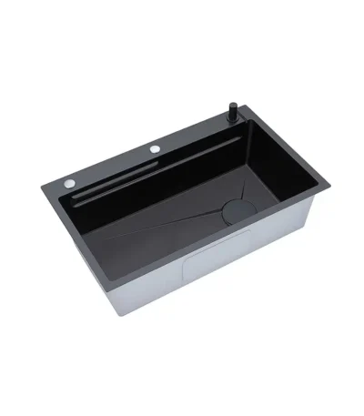 SYLUX Rapid PVD Black Sink with Accessories SL875
