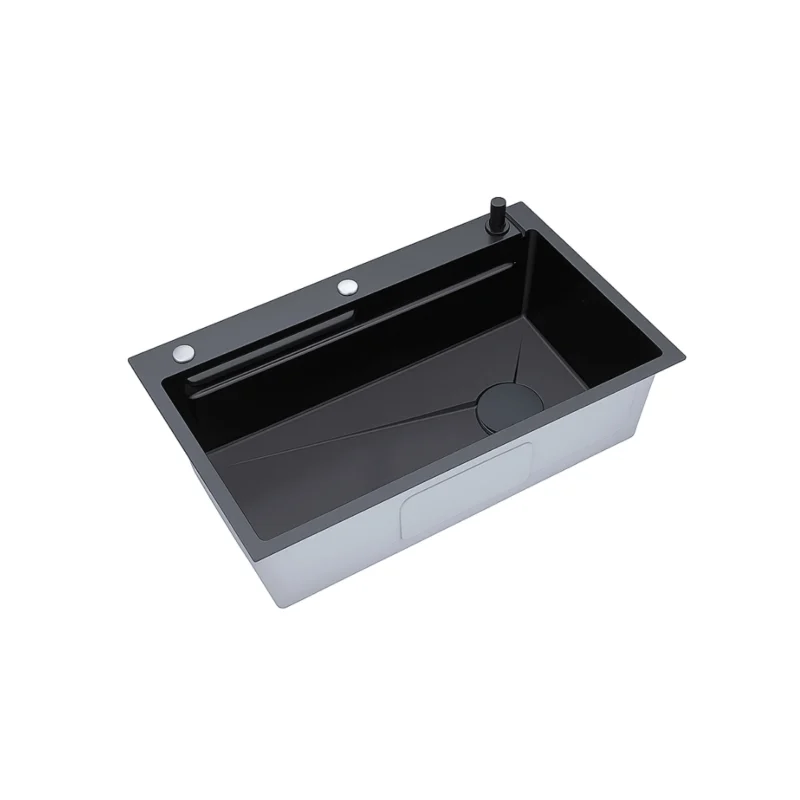 SYLUX Rapid PVD Black Sink with Accessories SL875