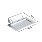 Aagna U-VA Silver Soap Dish – Stylish Wall Mounted Bathroom Accessory - Image 5