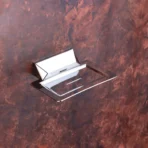 Aagna U-VA Silver Soap Dish Stylish Wall Mounted Bathroom