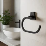 Aagna Olivia Napkin Ring In Black For Bathroom