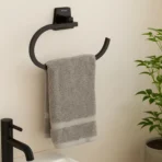 Aagna Olivia Napkin Ring In Black For Bathroom