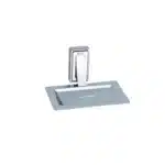 Aagna Raton Silver Soap Dish For Bathroom Accessories