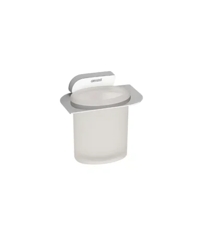 Aagna Pan Silver Finish Tumbler Holder For Bathroom