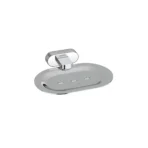 Aagna Giza Premium Silver Finish Soap Dish for Bathroom