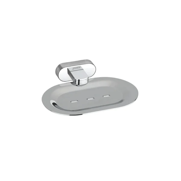 Aagna Giza Premium Silver Finish Soap Dish for Bathroom