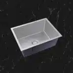 SYLUX Kitchen Sink Solo SR505 Satin Finish 24x18x10| 304 Grade Stainless Steel with Round Drainer - Image 3