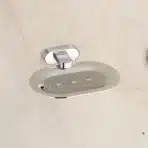 Aagna Giza Premium Silver Finish Soap Dish for Bathroom