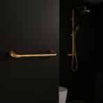 Aagna Rhyno Gold Finish Towel Rod