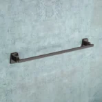 Aagna Olivia Black Finish Towel Rod Modern Bathroom Fitting