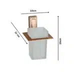 Aagna Raton Elegant Rose Gold Tumbler Holder - Image 5