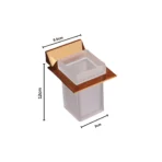 Aagna U-VA Luxury Rose Gold Tumbler Holder for Bathrooms - Image 5