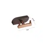Aagna Pan Robe Hook Rose Gold And Black Finish For Bathroom - Image 5
