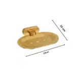 Aagna Giza Premium Gold Finish Soap Dish for Bathroom
