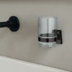 Aagna Olivia Black Finish Tumbler Holder For Bathroom