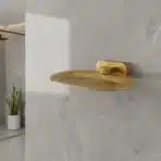 Aagna Giza Premium Gold Finish Soap Dish for Bathroom