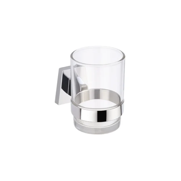Aagna Olivia Silver Wall Mounted Tumbler Holder