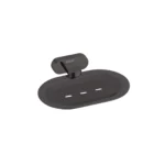 Aagna Giza Black Finish Wall Mounted Soap Dish for Bathroom