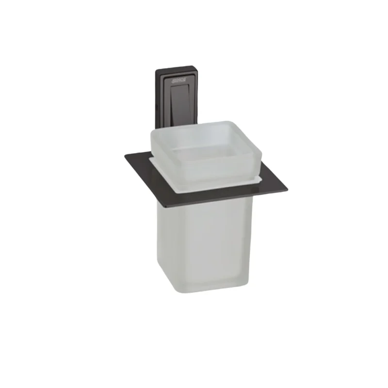 Aagna Raton Black Finish Tumbler Holder For Bathroom