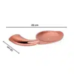 Aagna Rhyno Elegant Rose Gold Finish Soap Dish - Image 4