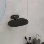 Aagna Giza Black Finish Wall Mounted Soap Dish for Bathroom