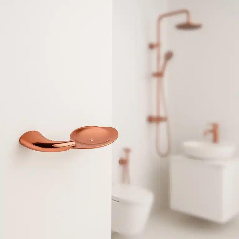 Aagna Rhyno Elegant Rose Gold Finish Soap Dish