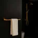 Aagna Rhyno Gold Finish Towel Rod