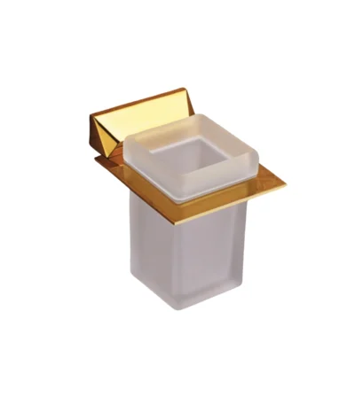 Aagna U-VA Gold Finish Tumbler Holder Wall Mounted Bathroom
