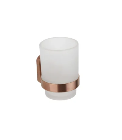 Aagna Giza Rose Gold Finish Tumbler Holder for Bathroom