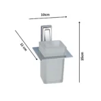 Aagna Raton Silver Finish Tumbler Holder