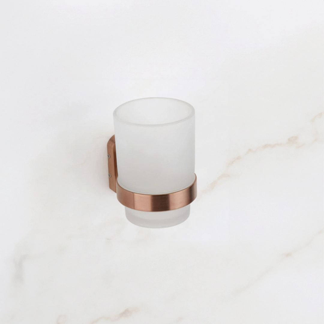 Aagna Giza Rose Gold Finish Tumbler Holder for Bathroom Aagna Giza Rose Gold Finish Tumbler Holder for Bathroom