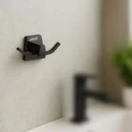 Aagna Olivia Robe Hook Matte Black Finish for Bathroom
