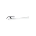 Aagna Pan Bathroom Napkin Ring Silver Finish Wall Mounted