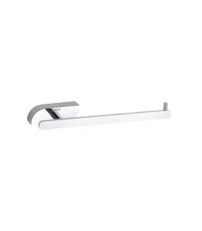 Aagna Pan Bathroom Napkin Ring Silver Finish Wall Mounted