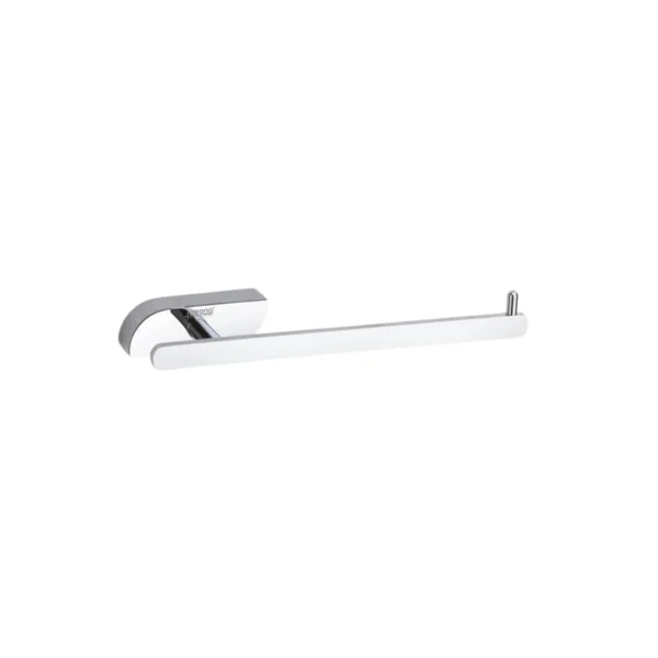 Aagna Pan Bathroom Napkin Ring Silver Finish Wall Mounted