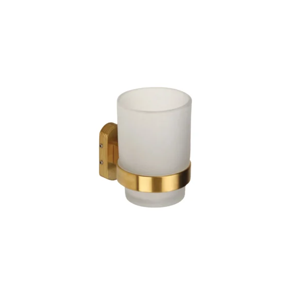 Aagna Giza Gold Finish Tumbler Holder for Bathroom
