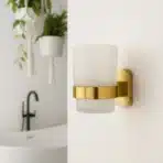 Aagna Giza Gold Finish Tumbler Holder for Bathroom
