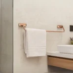 Aagna U-VA Rose Gold Towel Rod for Bathroom