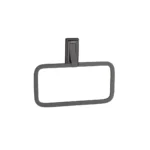 Aagna Raton Bathroom Towel Ring Wall Mounted Black