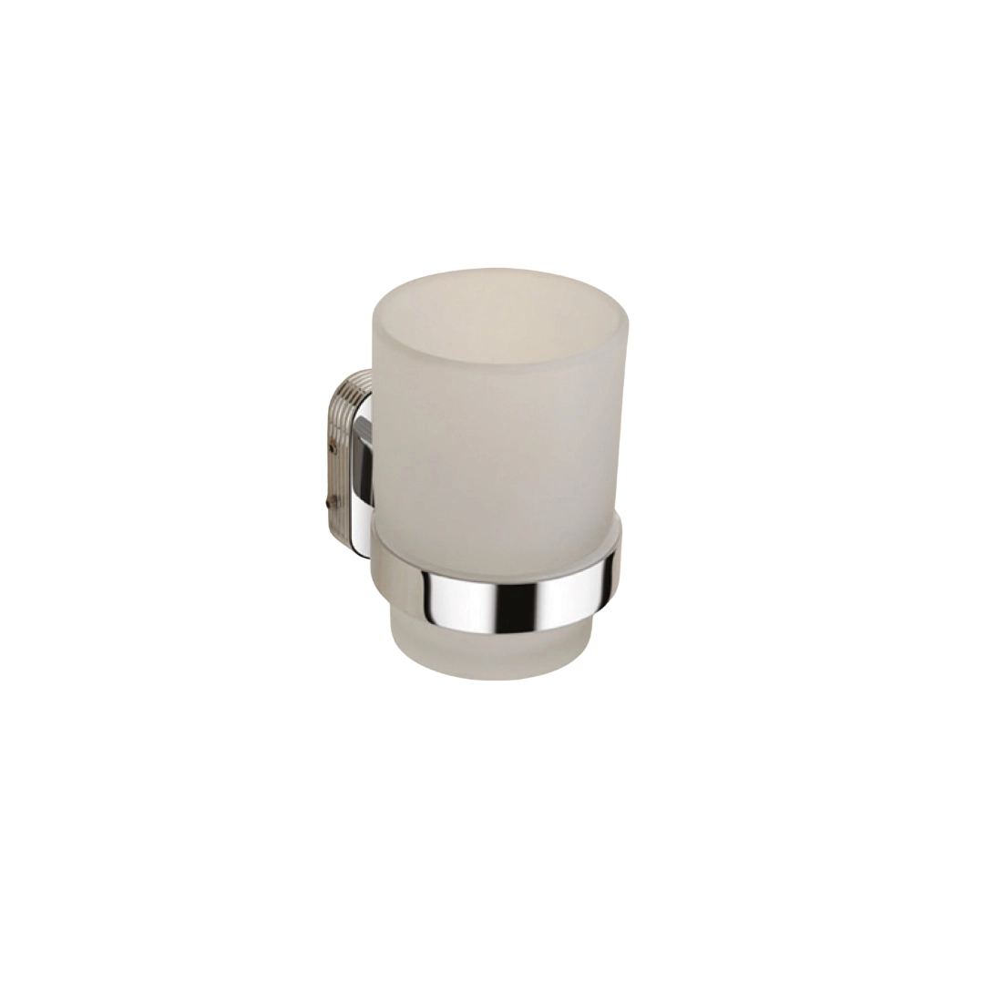 Aagna Giza Silver Finish Tumbler Holder for Bathroom Aagna Giza Silver Finish Tumbler Holder for Bathroom