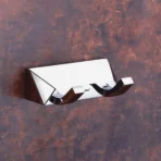 Aagna U-VA Silver Finish Robe Hook For Bathroom