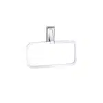 Aagna Raton Sleek Silver Towel Ring for Modern Bathroom