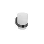Aagna Giza Matte Black Tumbler Holder for Bathroom