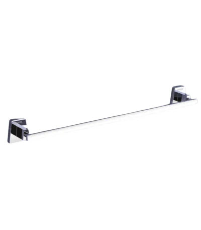 Aagna Olivia Silver Towel Rod Wall Mounted For Bathroom