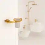 Aagna Rhyno Gold Tumbler Holder