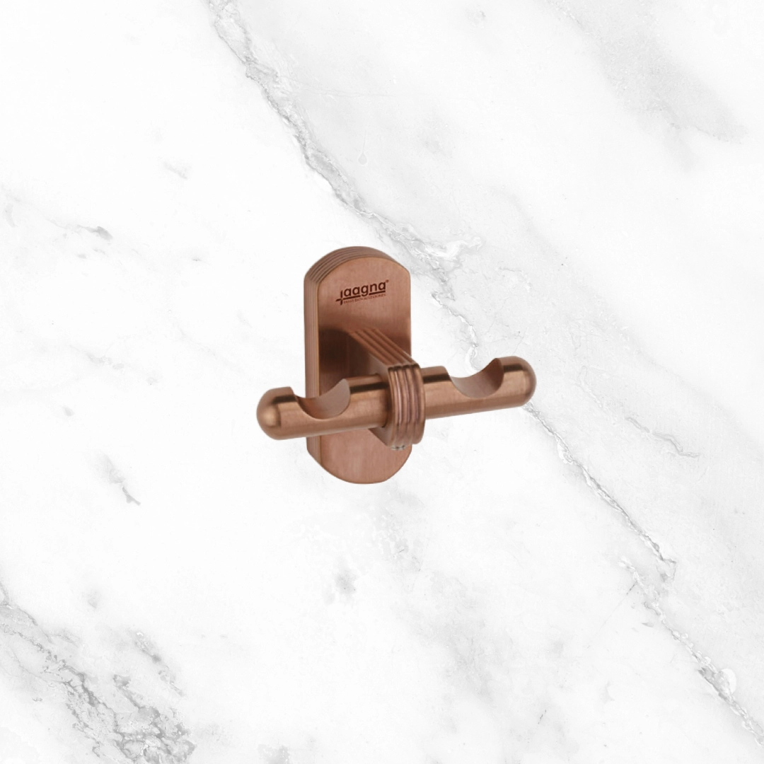 Aagna Giza Rose Gold Finish Robe Hook for Bathroom Aagna Giza Rose Gold Finish Robe Hook for Bathroom